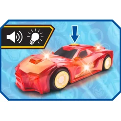 Jada Toys Voiture Light Hero d'Iron Man miniature, échelle 1/32, Marvel