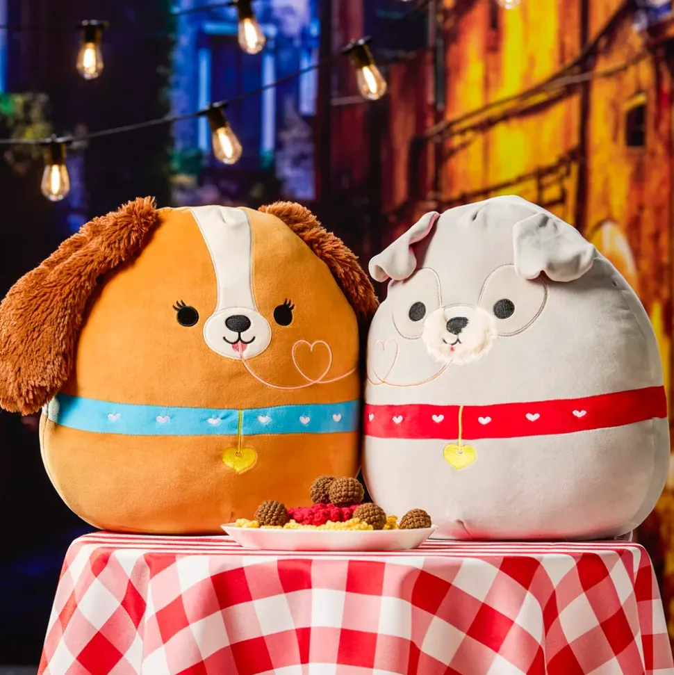 Jazwares Grande peluche Squishmallows Lady, La Belle et le Clochard – 35 cm
