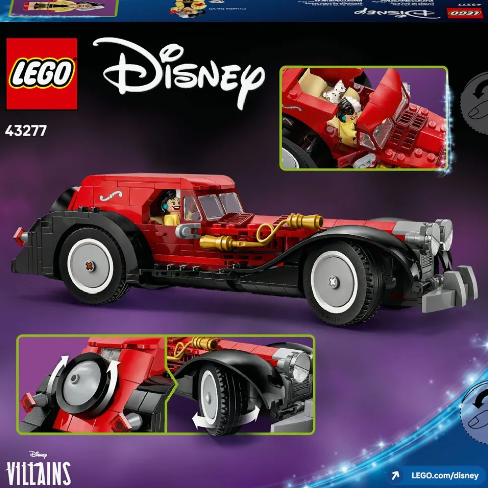 LEGO Disney La voiture de Cruella d’Enfer 43277