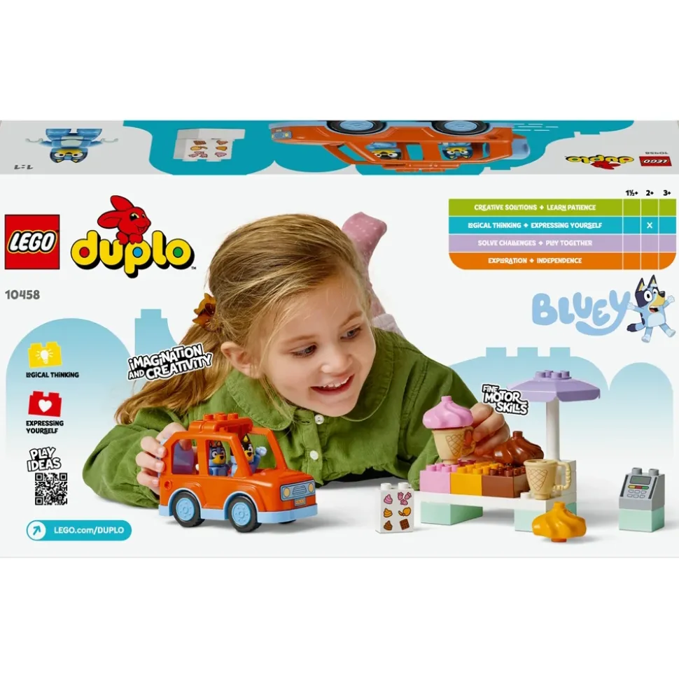 LEGO DUPLO Visite chez le marchand de glace avec Bluey 10458