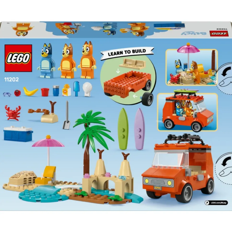 LEGO Les vacances et le voyage en voiture de Bluey 11202