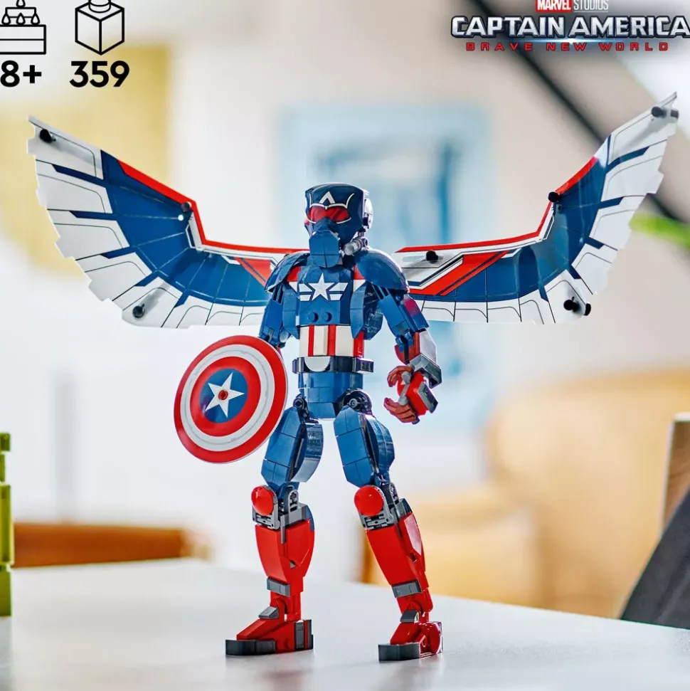 Lego Marvel Figurine du nouveau Captain America à construire 76296