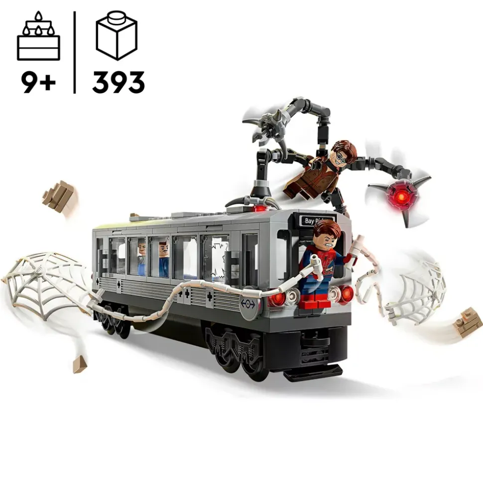 LEGO Marvel La scène du train de Spider-Man et Docteur Octopus 76321