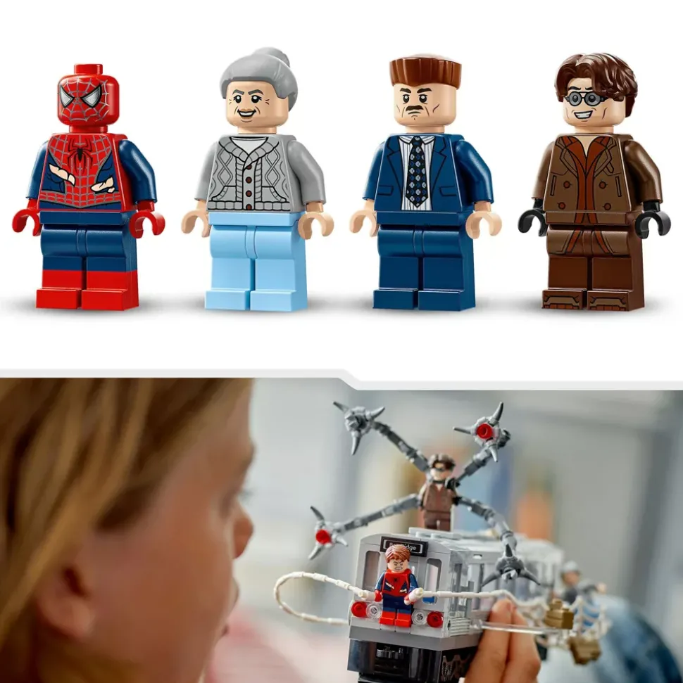 LEGO Marvel La scène du train de Spider-Man et Docteur Octopus 76321