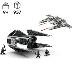 LEGO Star Wars 75348 Le chasseur Fang mandalorien contre le TIE Interceptor