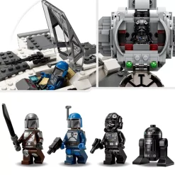 LEGO Star Wars 75348 Le chasseur Fang mandalorien contre le TIE Interceptor
