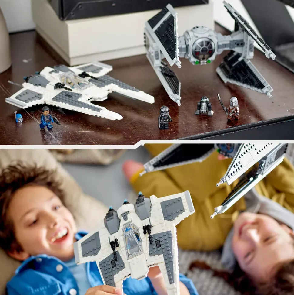 LEGO Star Wars 75348 Le chasseur Fang mandalorien contre le TIE Interceptor
