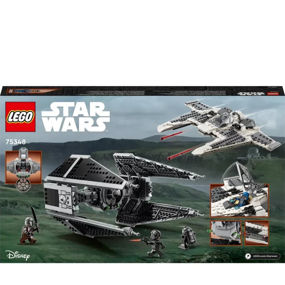 LEGO Star Wars 75348 Le chasseur Fang mandalorien contre le TIE Interceptor