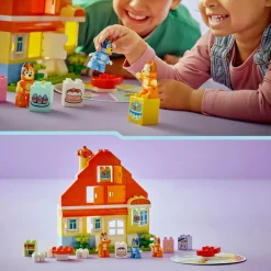 LEGO DUPLO La maison de famille de Bluey et le jeu de mémoire 10459