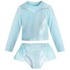 Maillot de bain Elsa 2 pièces pour enfants, La Reine des Neiges