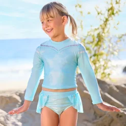 Maillot de bain Elsa 2 pièces pour enfants, La Reine des Neiges
