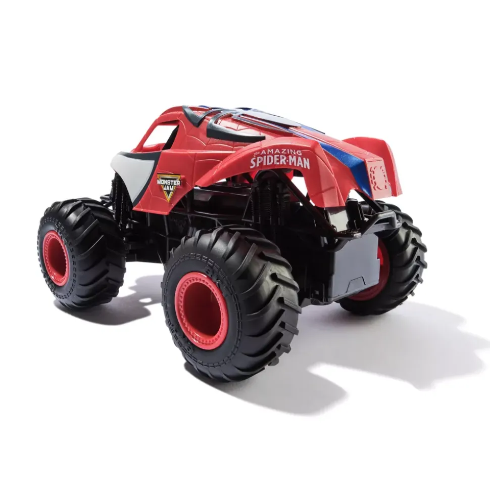 Monster Jam Monster Truck télécommandé Marvel The Amazing Spider-Man, échelle 1:24, jouets pour garçons et filles âgés de 4 ans et plus