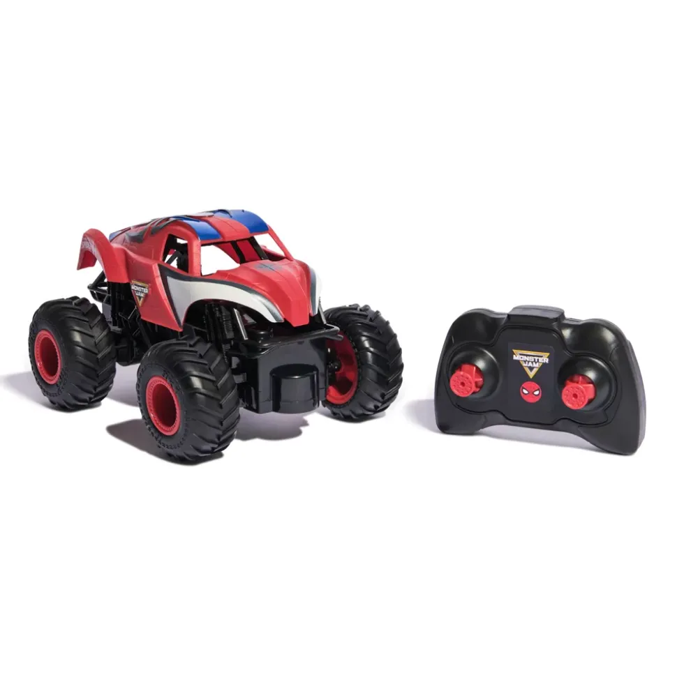 Monster Jam Monster Truck télécommandé Marvel The Amazing Spider-Man, échelle 1:24, jouets pour garçons et filles âgés de 4 ans et plus