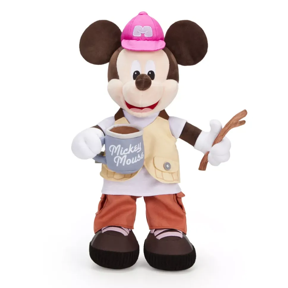 Moyenne peluche Mickey au camping – 40 cm
