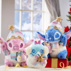 Peluche Angel avec pochette spéciale fêtes de taille moyenne, Lilo & Stitch