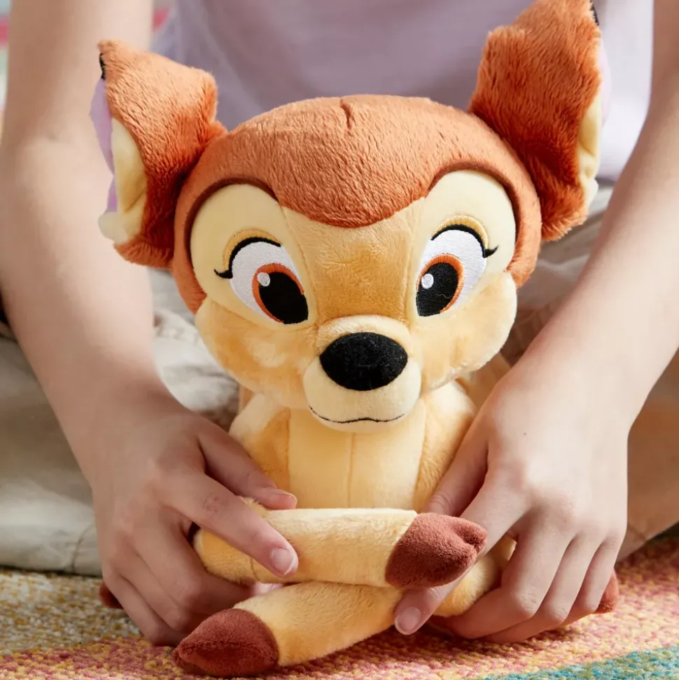 Peluche Bambi de taille moyenne avec papillon