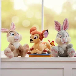 Peluche Bambi de taille moyenne avec papillon