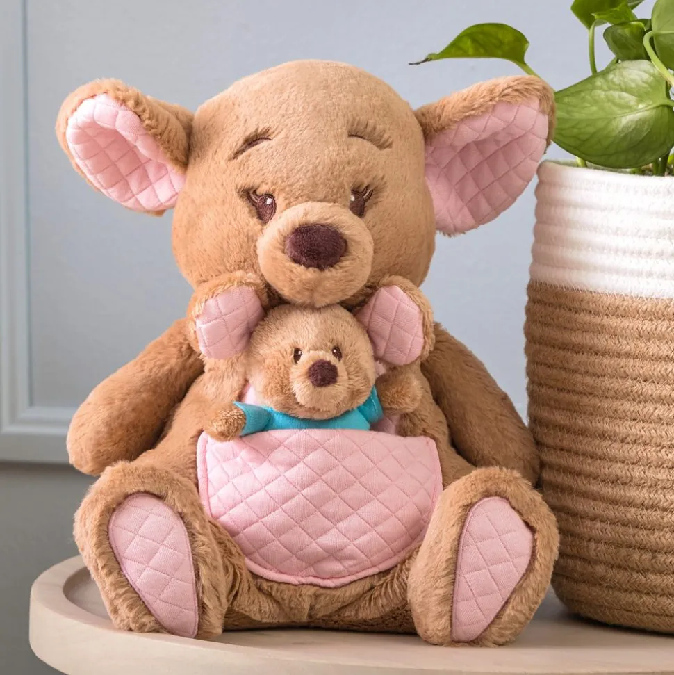 Peluche Maman Gourou et Petit Gourou GUND Oh So Snuggly, Winnie l'Ourson, 30,5 cm