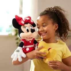 Peluche Minnie Mouse rouge de taille moyenne