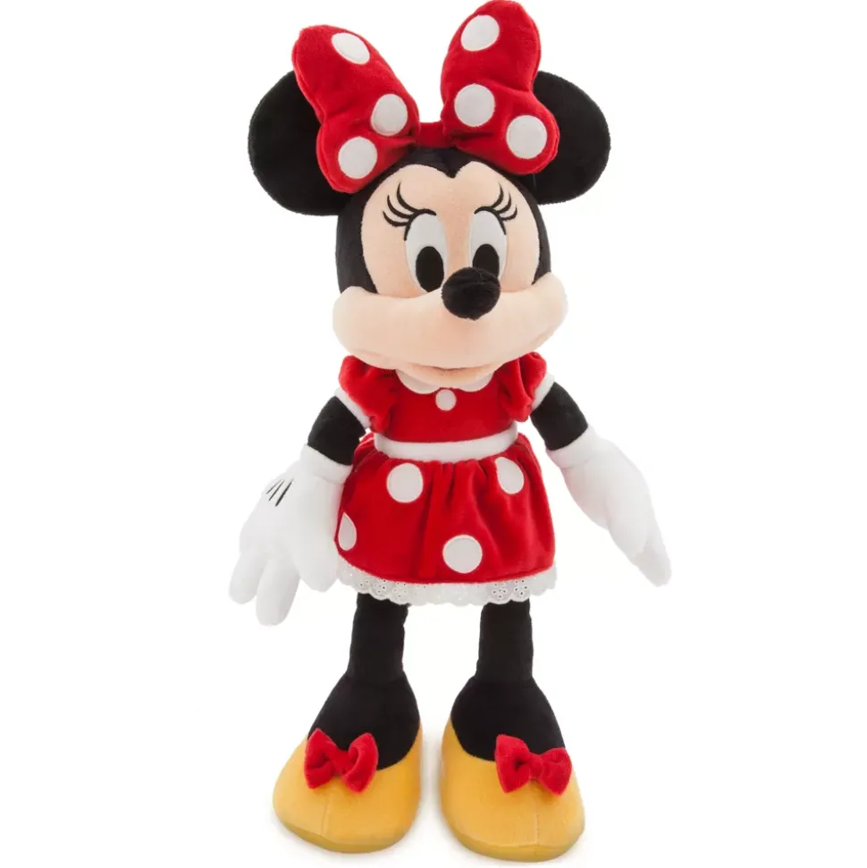 Peluche Minnie Mouse rouge de taille moyenne