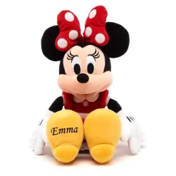 Peluche Minnie Mouse rouge de taille moyenne
