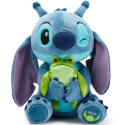 Peluche Stitch de taille moyenne avec grenouille Journée de l'Expérience 626 2025, Lilo & Stitch – 33 cm