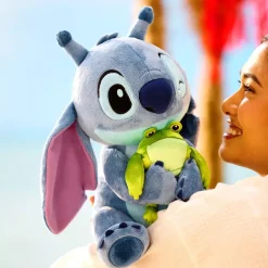 Peluche Stitch de taille moyenne avec grenouille Journée de l'Expérience 626 2025, Lilo & Stitch – 33 cm