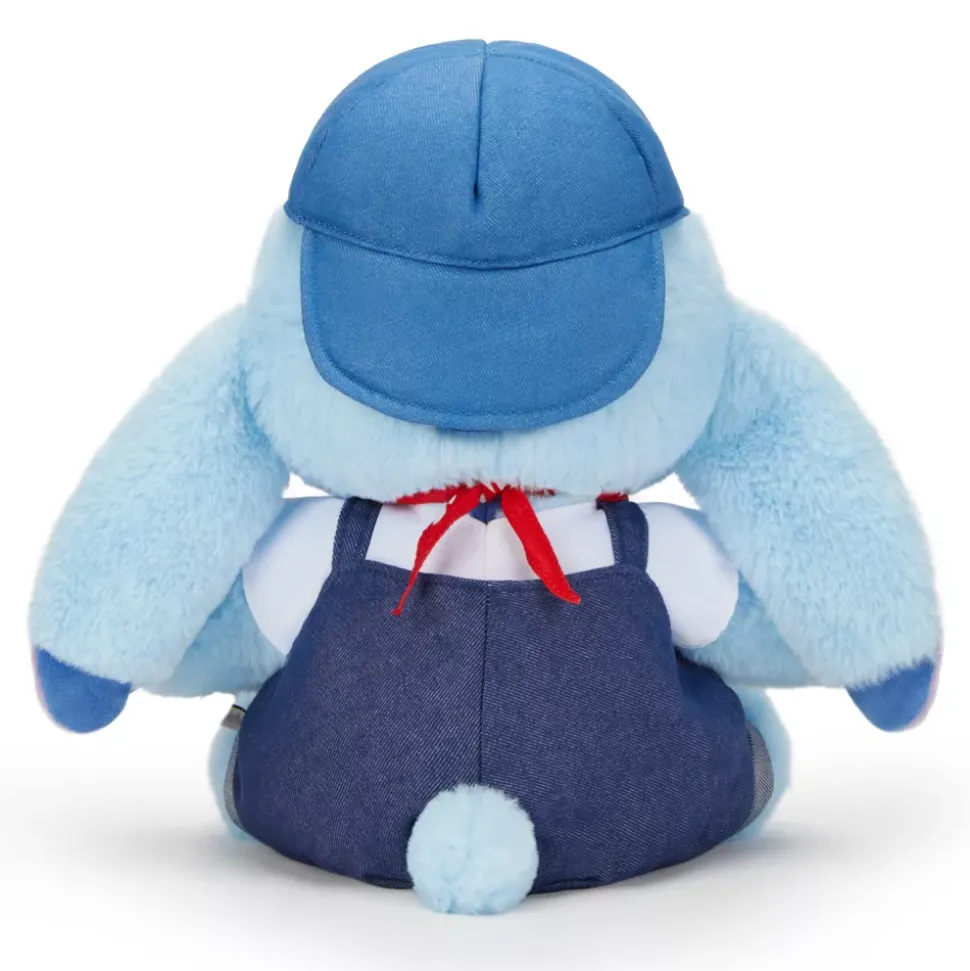 Peluche Stitch denim de taille moyenne, Lilo & Stitch, 33 cm