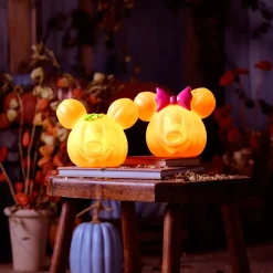 Petite citrouille creusée Mickey lumineuse