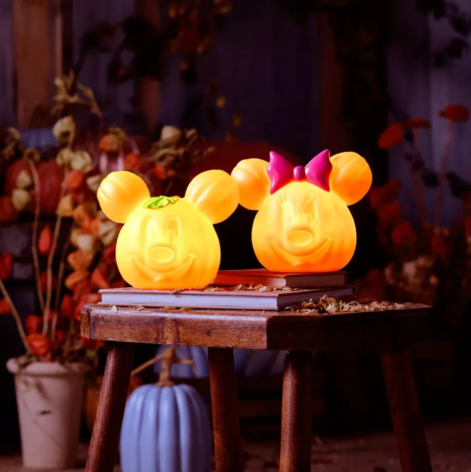 Petite citrouille creusée Mickey lumineuse