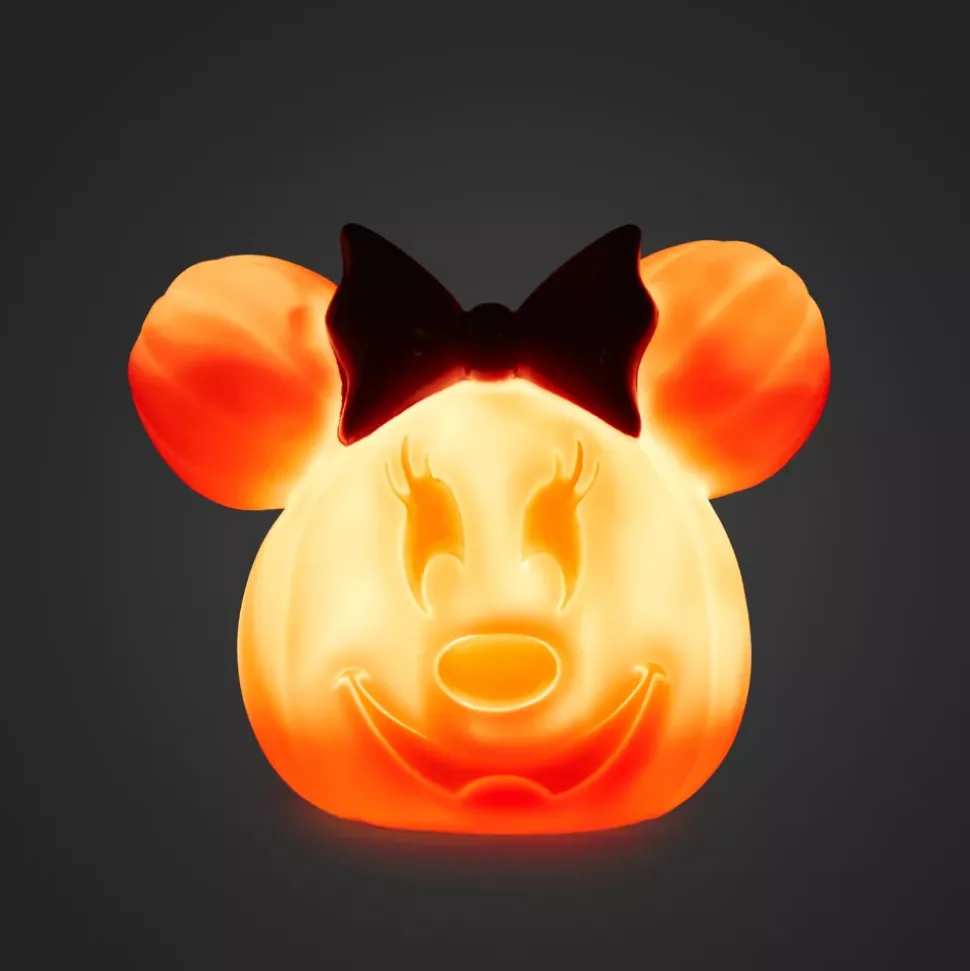 Petite citrouille creusée Minnie lumineuse