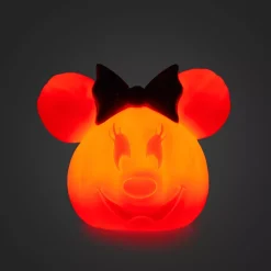Petite citrouille creusée Minnie lumineuse