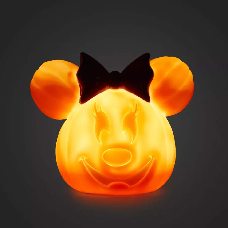 Petite citrouille creusée Minnie lumineuse