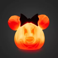 Petite citrouille creusée Minnie lumineuse