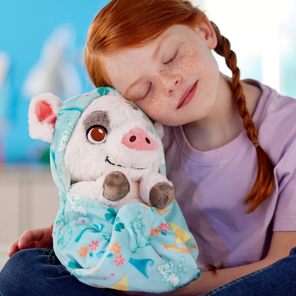 Petite peluche Pua avec lange Disney Babies, Vaiana, 25 cm