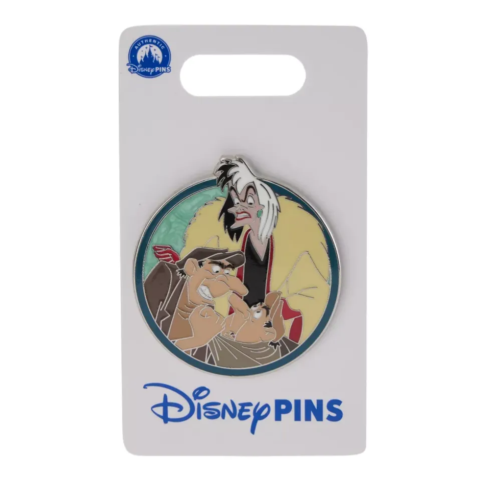 Pin's Cruella d'Enfer et hommes de main, 101 Dalmatiens