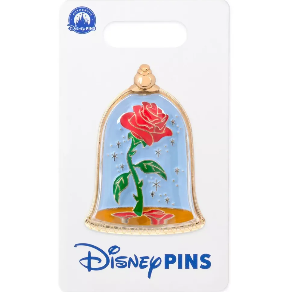 Pin's Rose enchantée, La Belle et la Bête