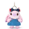 Porte-clés petite peluche Angel en denim, Lilo & Stitch, 14 cm