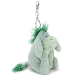 Porte-clés petite peluche Bourriquet verte, Winnie l'Ourson, 16 cm