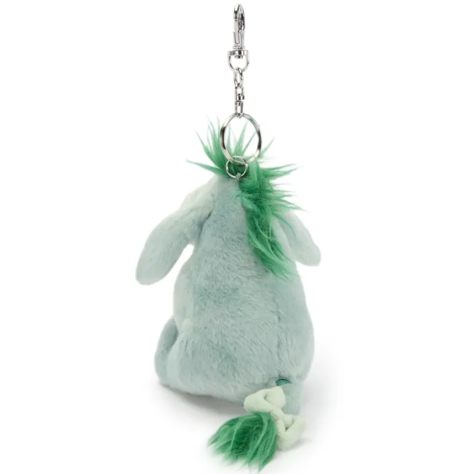 Porte-clés petite peluche Bourriquet verte, Winnie l'Ourson, 16 cm