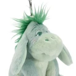 Porte-clés petite peluche Bourriquet verte, Winnie l'Ourson, 16 cm