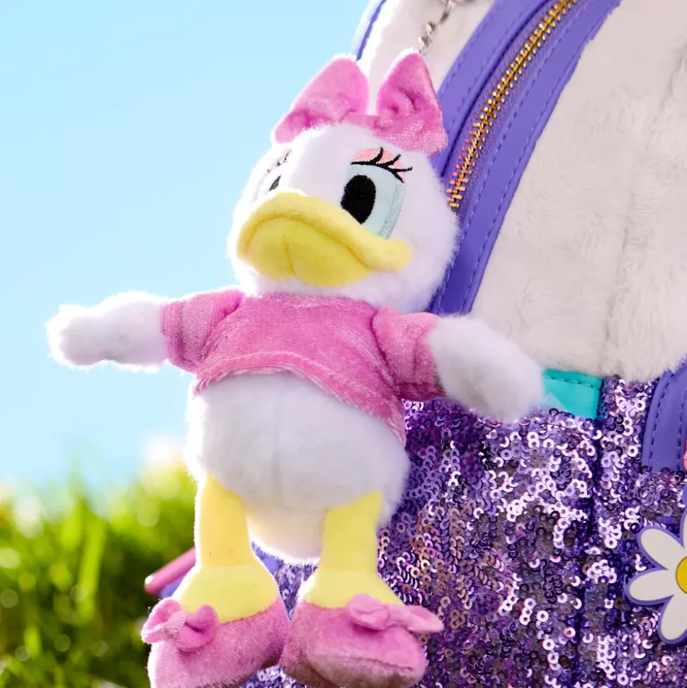 Porte-clés petite peluche Daisy Duck, 16 cm
