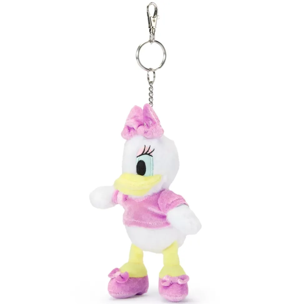 Porte-clés petite peluche Daisy Duck, 16 cm