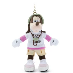 Porte-clés petite peluche Dingo au camping – 17 cm