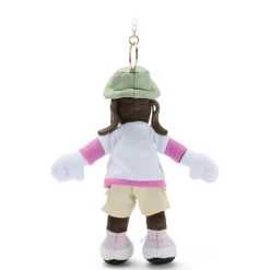 Porte-clés petite peluche Dingo au camping – 17 cm