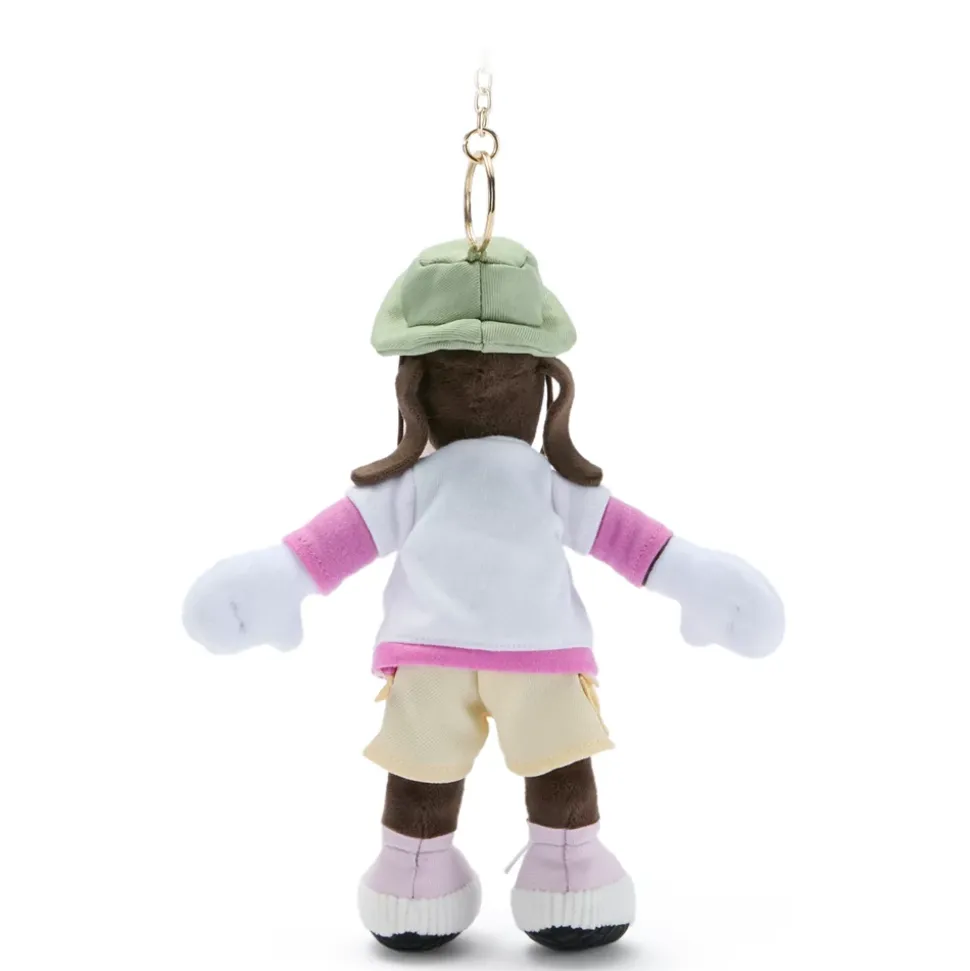 Porte-clés petite peluche Dingo au camping – 17 cm
