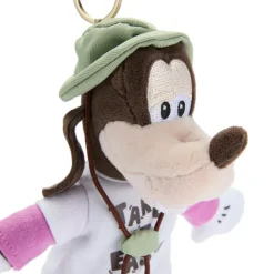 Porte-clés petite peluche Dingo au camping – 17 cm