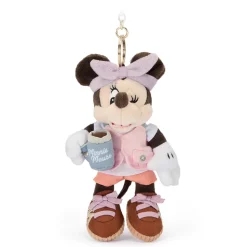 Porte-clés petite peluche Minnie au camping – 17 cm