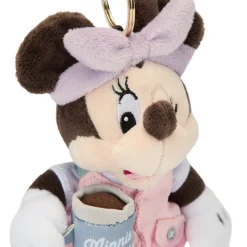 Porte-clés petite peluche Minnie au camping – 17 cm