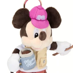Porte-clés petite peluche Mickey au camping – 20 cm